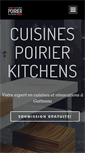 Mobile Screenshot of cuisinespoirier.com