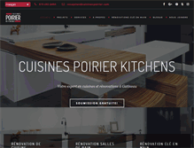 Tablet Screenshot of cuisinespoirier.com